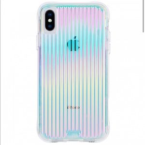 Case-Mate Tough Groove Series Hard Case for Apple iPhone XS/iPhone X- Iridescent